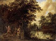 Pieter Meulener River Landscape oil painting reproduction